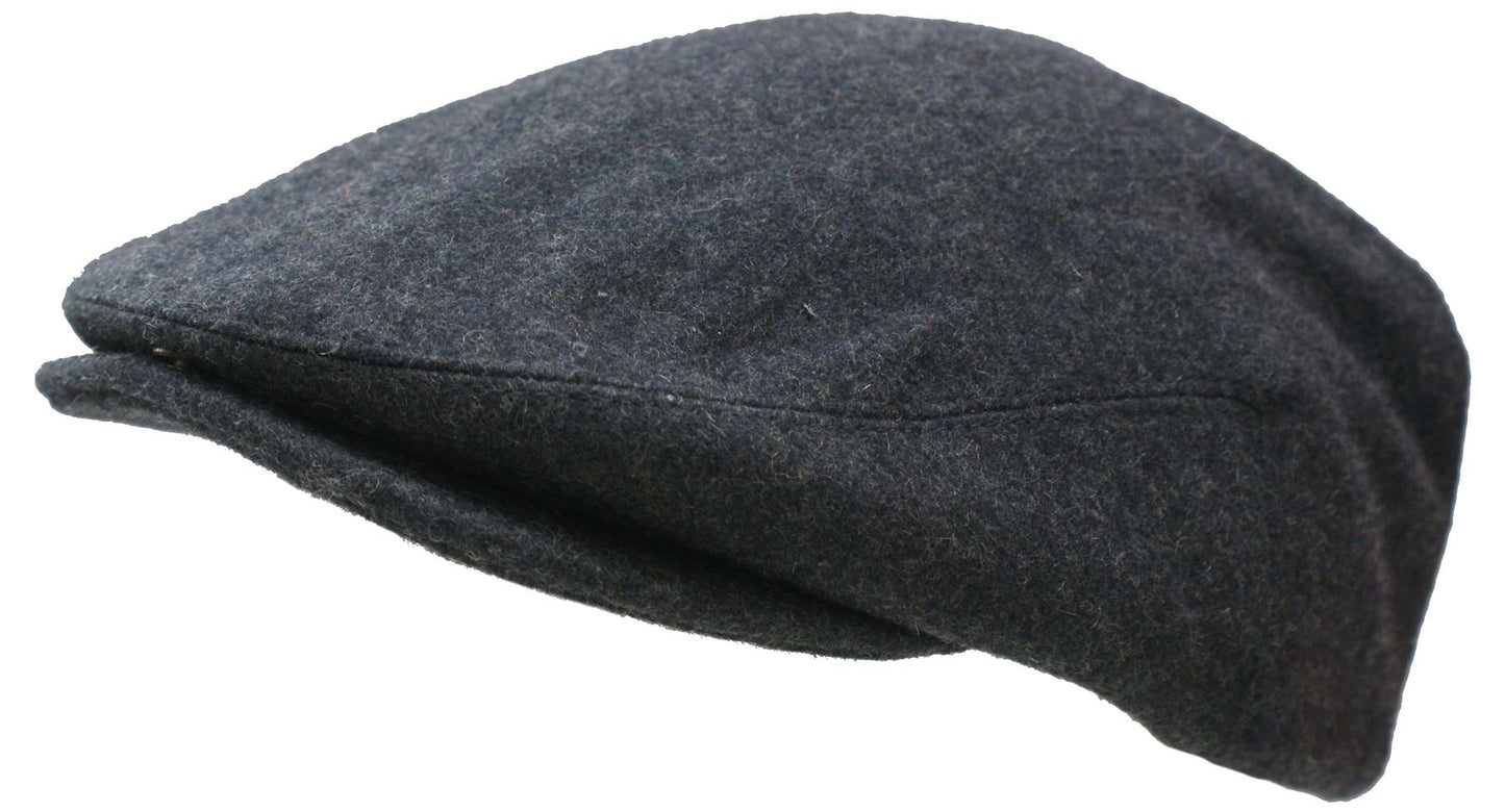 Wool Hat Vintage Style Flat Cap Grey
