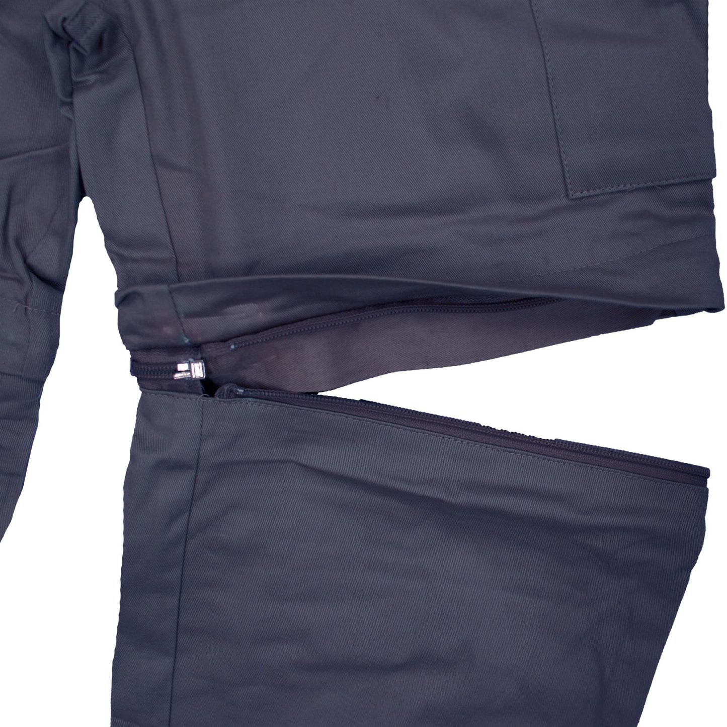 Kids Trousers 2 in 1, Zip-Off Shorts Navy