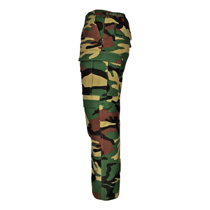 Army Trousers Ripstop Cotton Combat Pants Woodland Camo