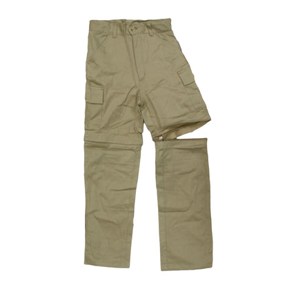 Kids Trousers 2 in 1, Zip-Off Shorts Beige