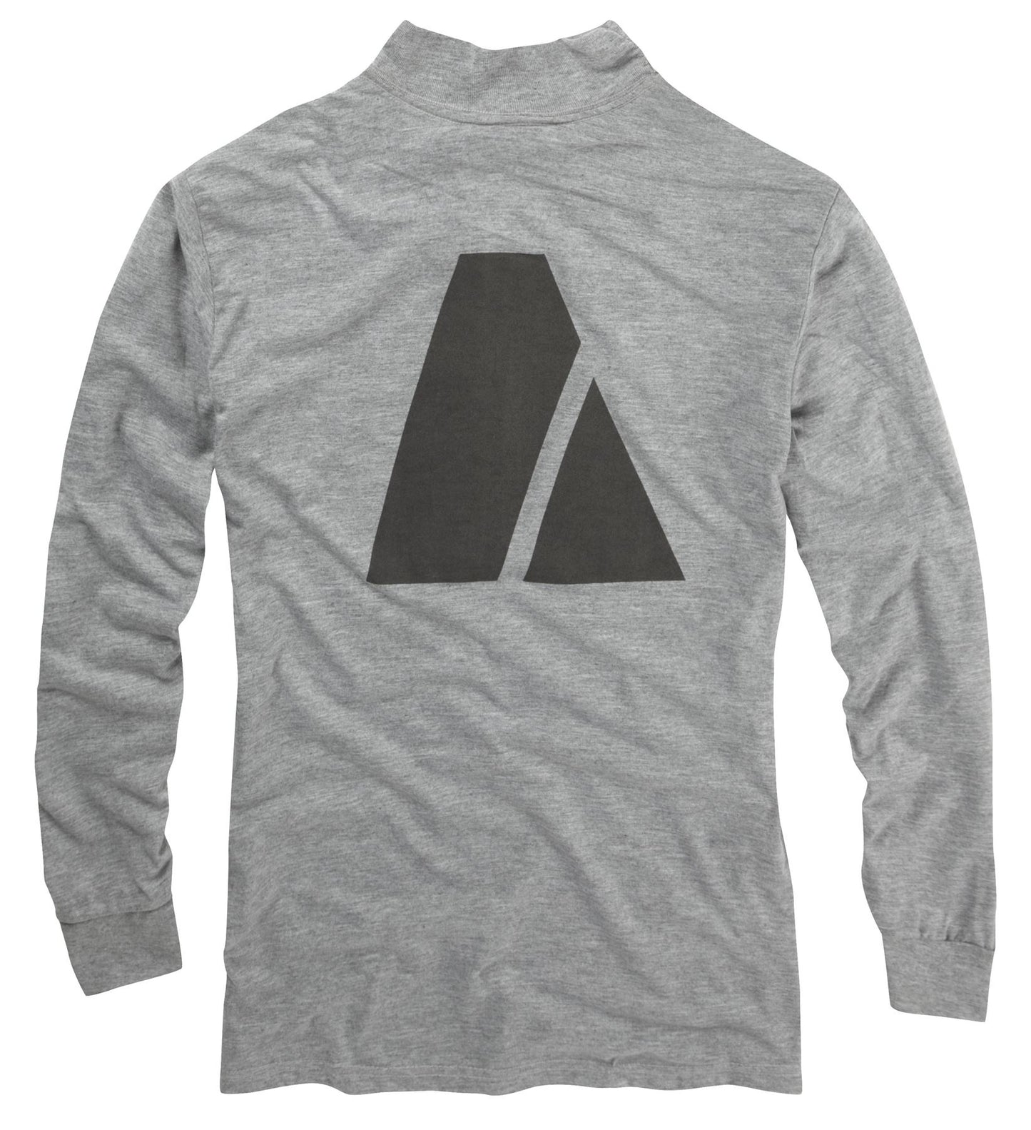 ARMY Printed T-Shirt Cotton Long Sleeve Top Grey