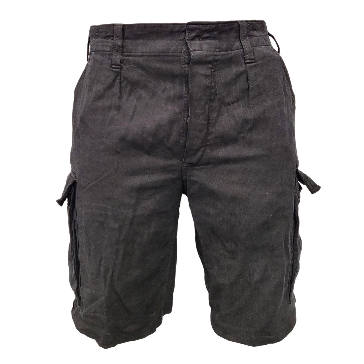 Combat Shorts Original German Moleskin Cotton Dyed Black