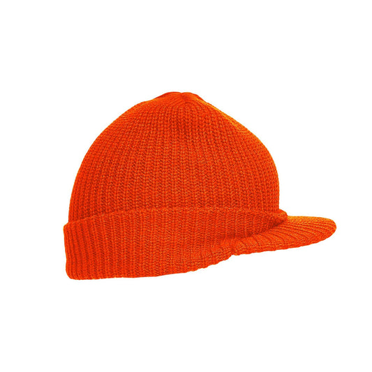 Army Hat Military Style Combat Beanie Jeep Peaked Watch Cap Orange