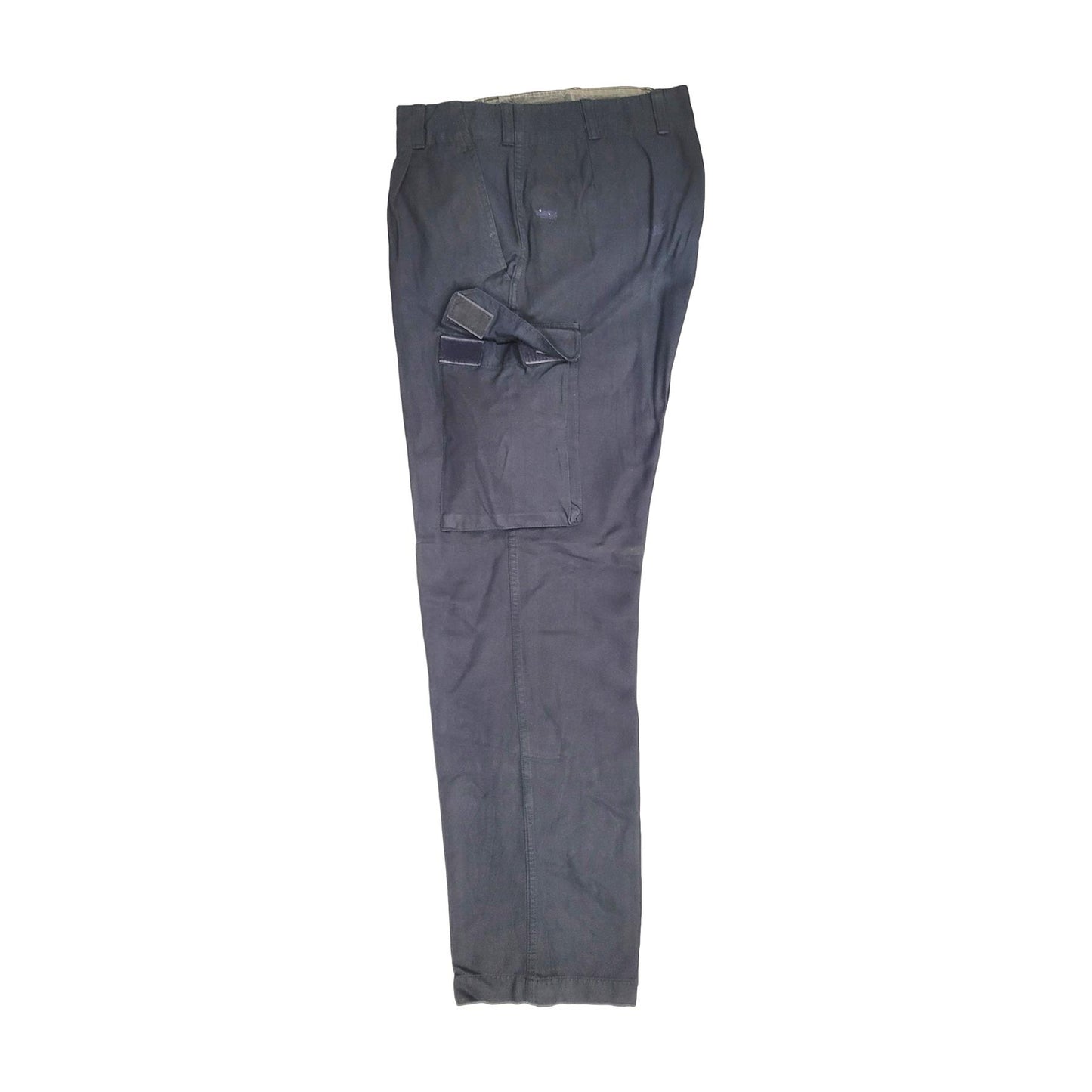 Original German Bundeswehr Trousers Used - Button Fly Navy