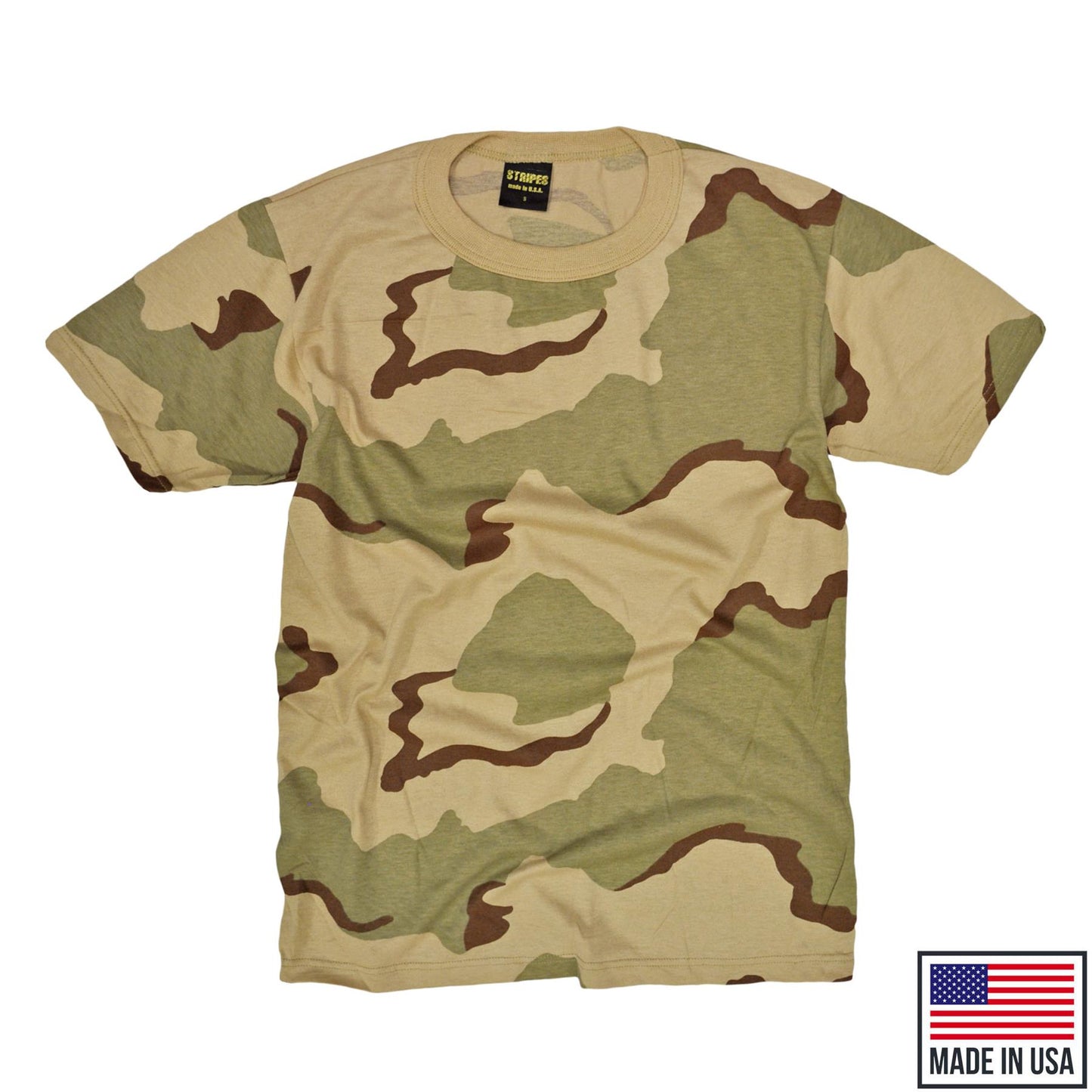 Original US Short Sleeve T Shirt Military Top US Tri Desert (3D)