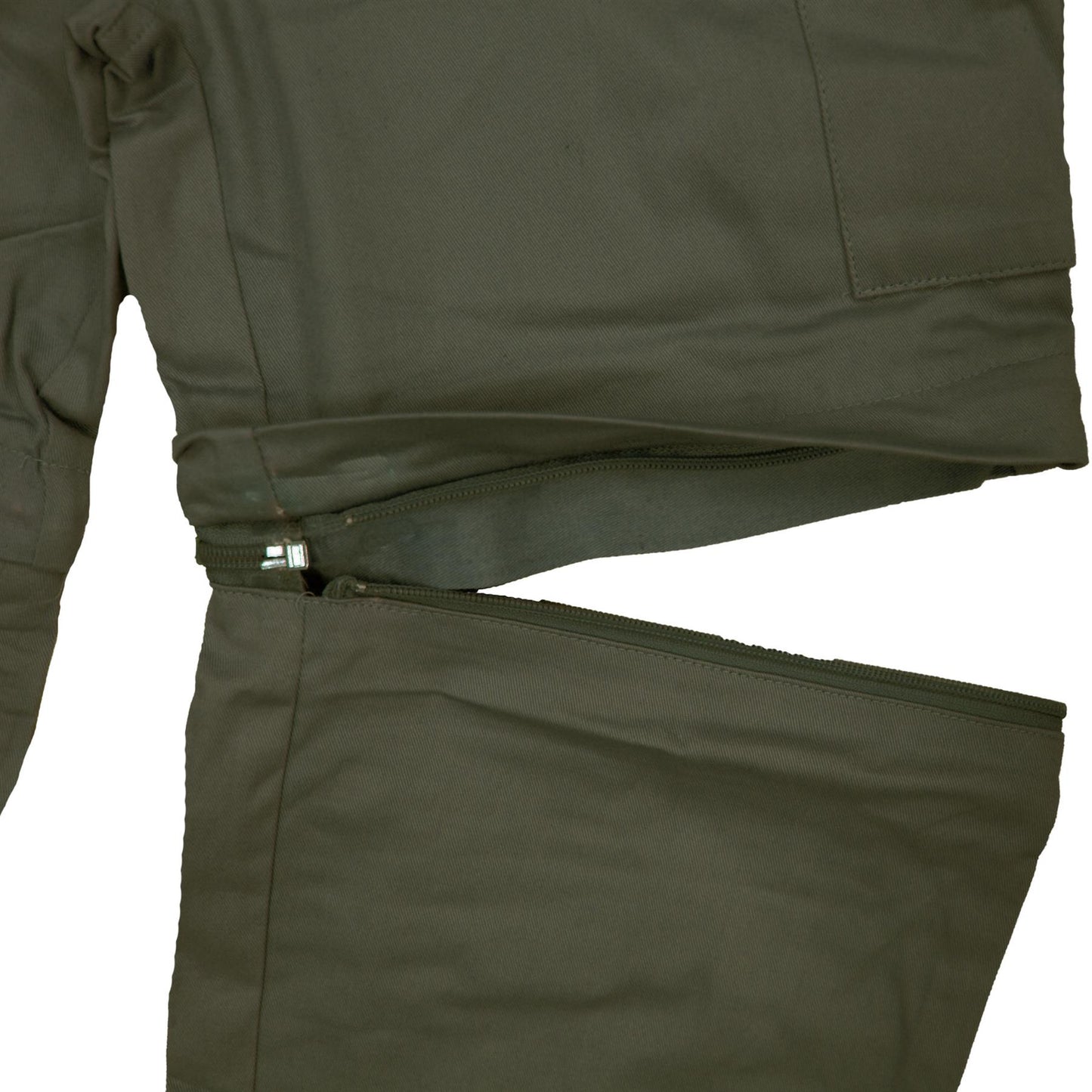 Kids Trousers 2 in 1, Zip-Off Shorts Olive