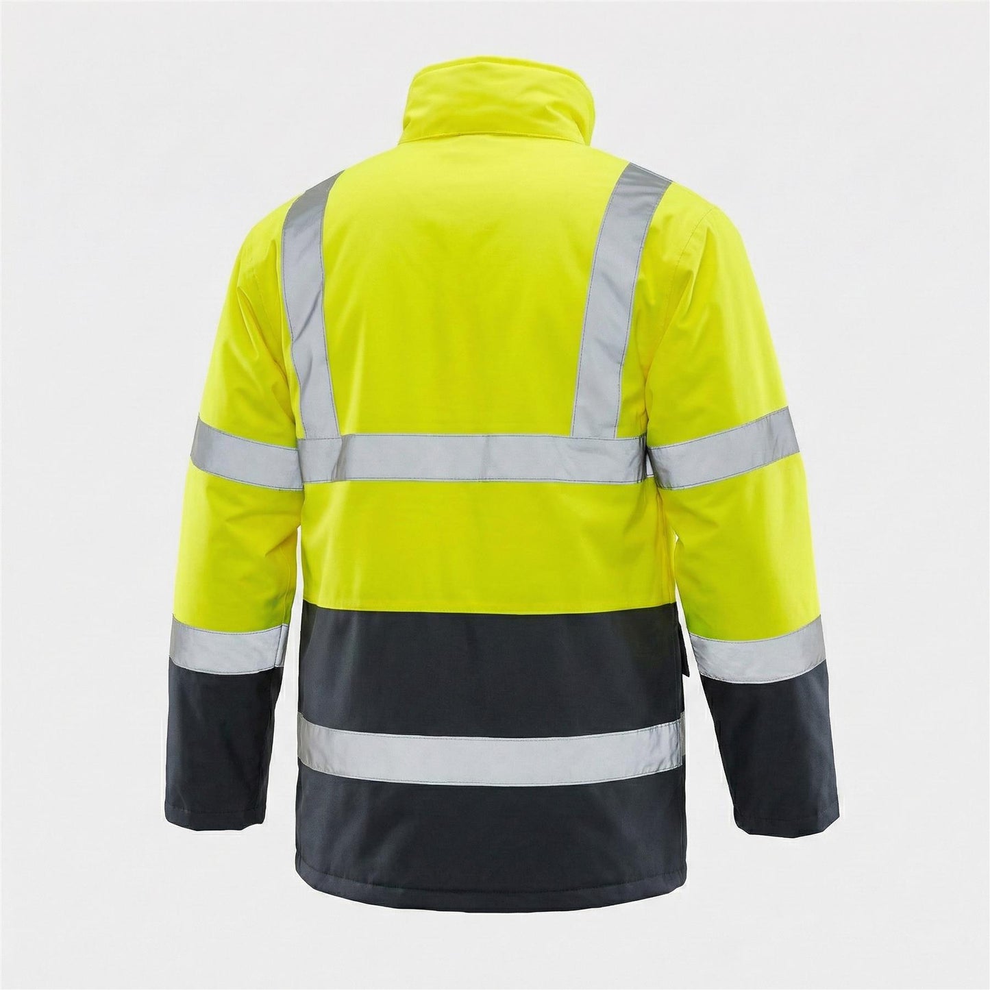 Hi Vis Waterproof Jacket Traffic Coat Reflective Safety Parka