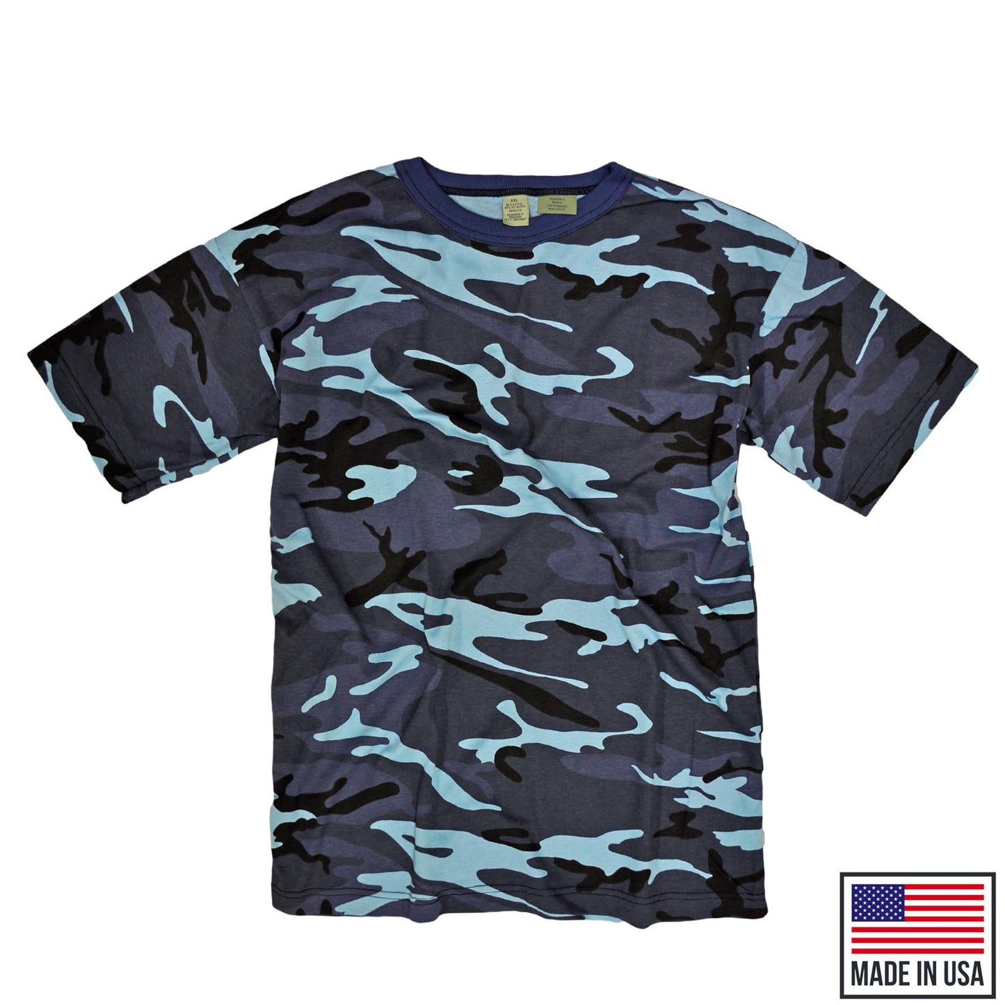 Original US Army T Shirt Military Combat Top Midnight Camo