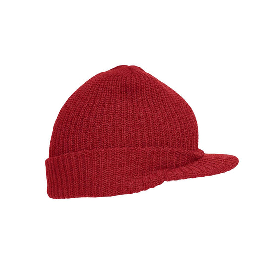 Army Hat Military Style Combat Beanie Jeep Peaked Watch Cap Red