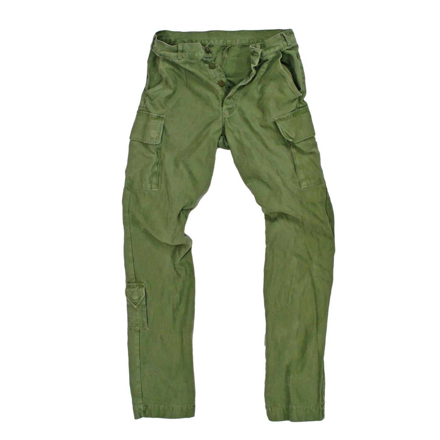 Army Trousers Original Dutch Combat Pants - Multi Pockets Used Olive