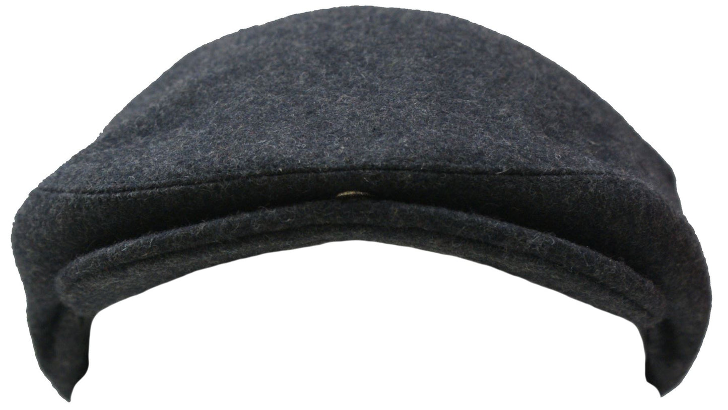 Wool Hat Vintage Style Flat Cap Grey
