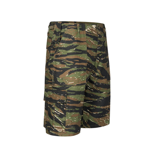 Combat Shorts Army Multi Pocket Cargo Tiger Camo