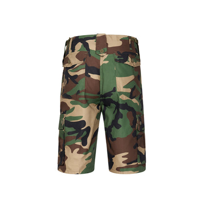 Combat Shorts Army Multi Pocket Cargo Woodland Camo