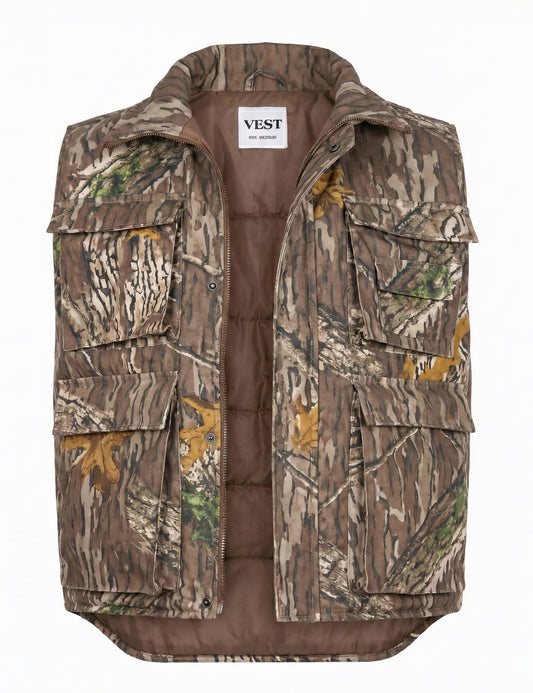 Body Warmer Army Combat Padded Gilet Military Vest Tree Bark Camo