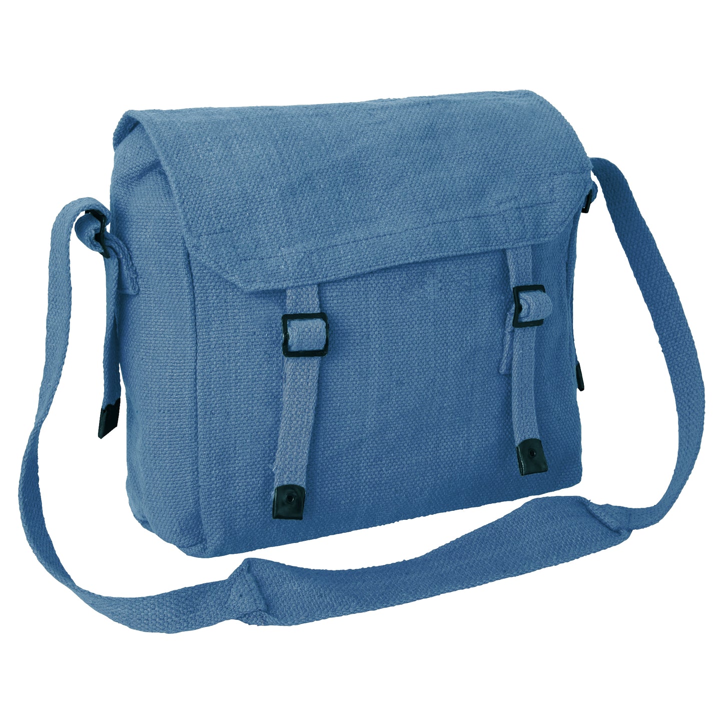Army Bag Military Vintage Style Canvas Haversack Medium RAF Blue