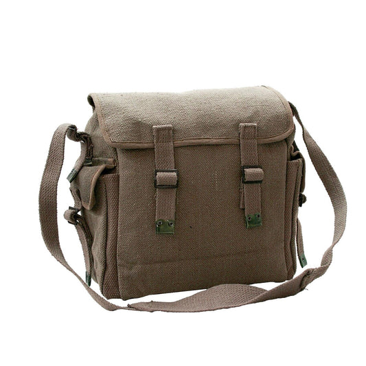 Army Bag Military Vintage Style Canvas Haversack Large Green