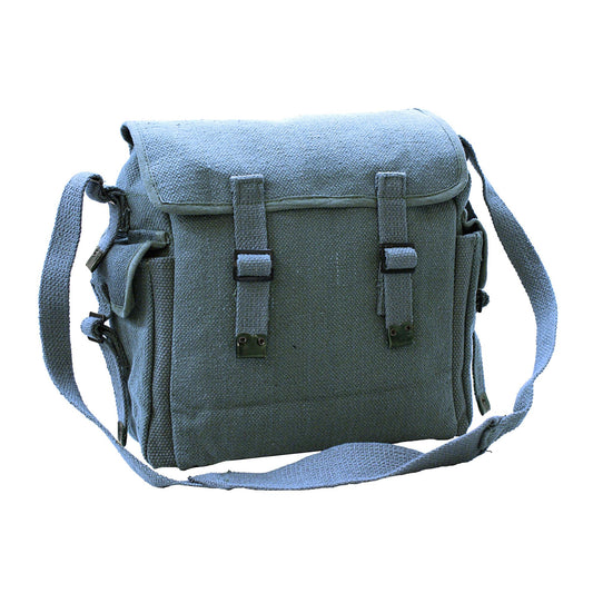 Army Bag Military Vintage Style Canvas Haversack Large RAF Blue