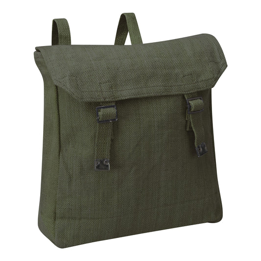 Army Backpack Military Vintage Style Canvas Haversack Large Olive