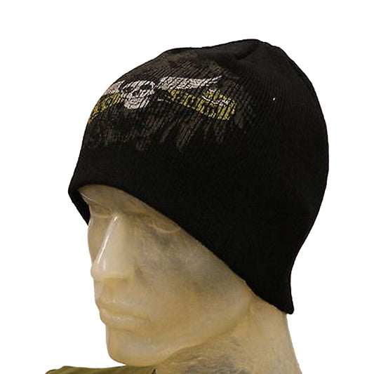 Winter Hat Printed Ego Wings Beanie Watch Cap Black