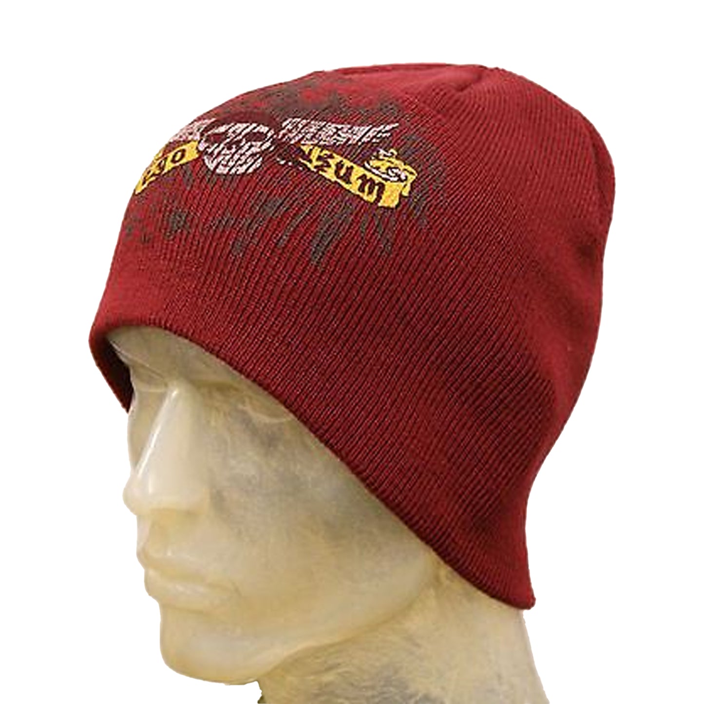 Winter Hat Printed Ego Wings Beanie Watch Cap Maroon