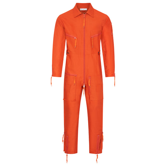 Flying Suit Flight Jumpsuit Military Style Coverall  Orange