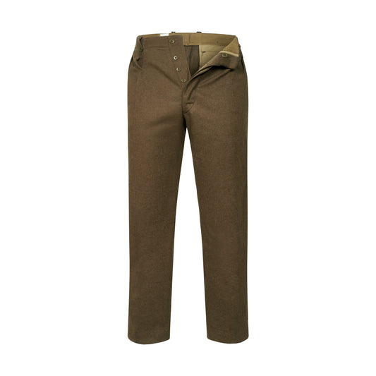 Wool Trousers Original French Army WWII Pants Khaki