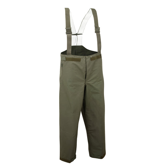 Waterproof Trousers German Bundeswehr Bib & Brace New Olive