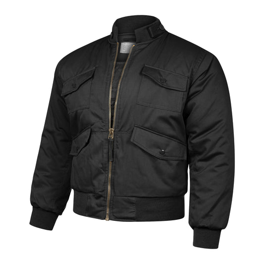 Flight Jacket Padded Helicopter Pilot Bomber Black