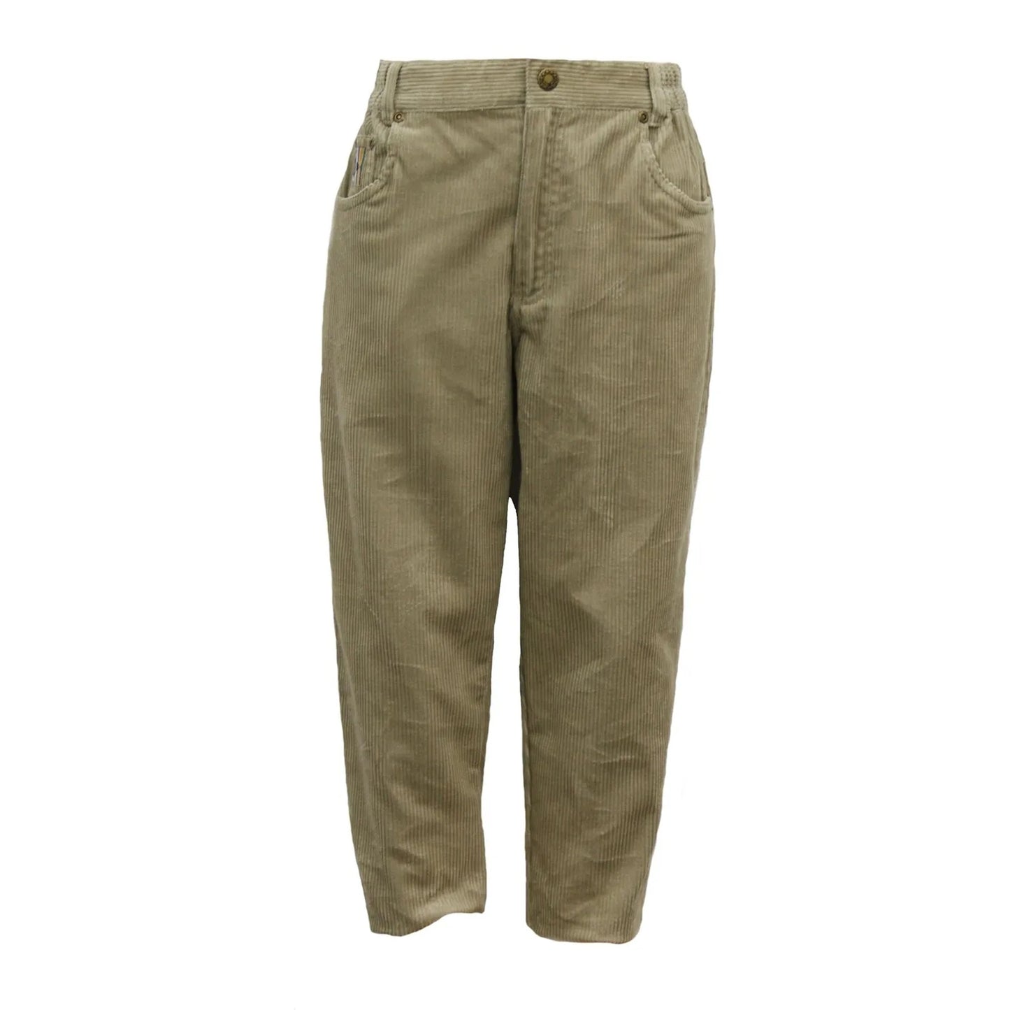 Kids Trousers Warm Corduroy Pants Beige