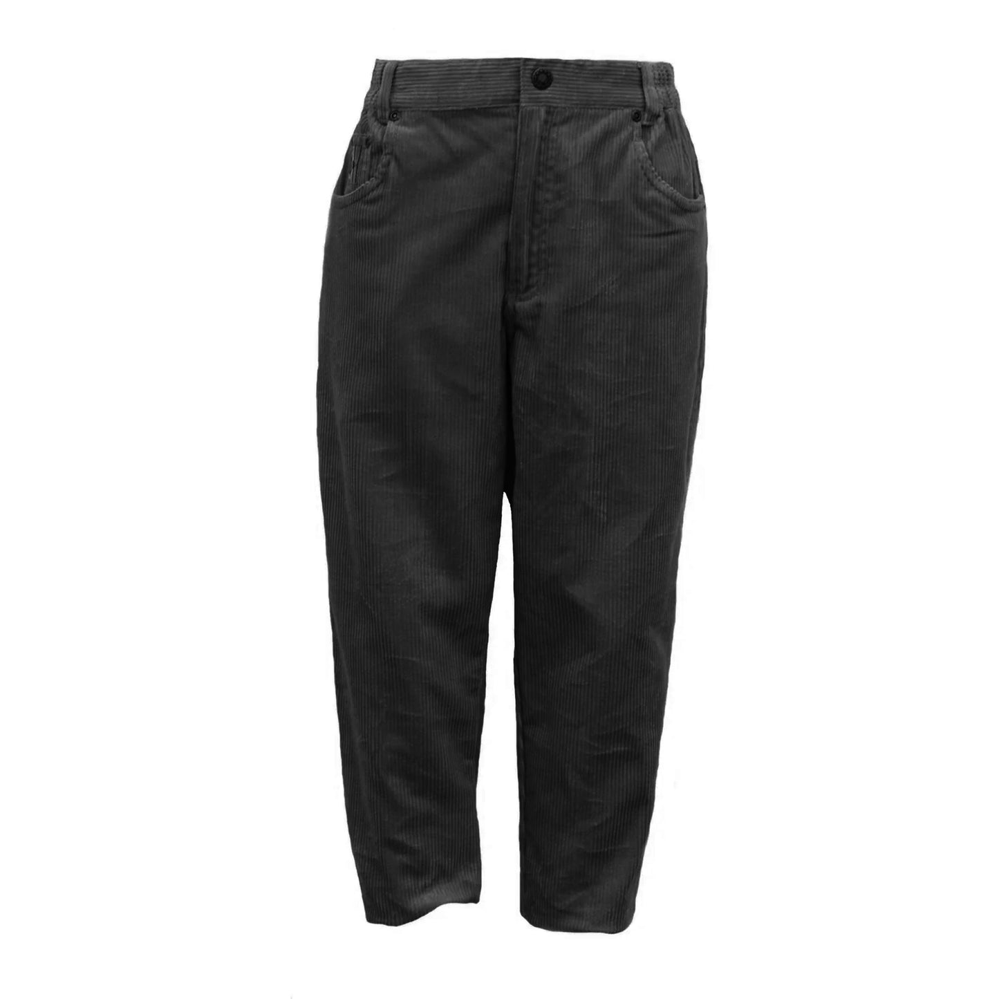 Kids Trousers Warm Corduroy Pants Black