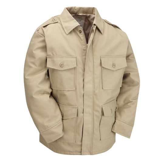 Kids Army Jacket Multi Pocket Combat Coat Beige