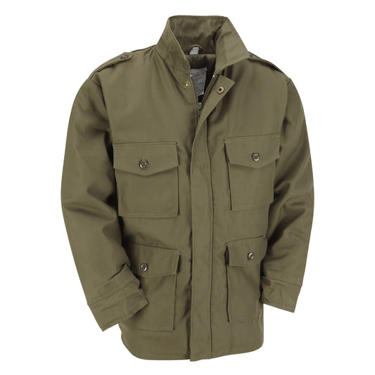 Kids Army Jacket Multi Pocket Combat Coat Olive