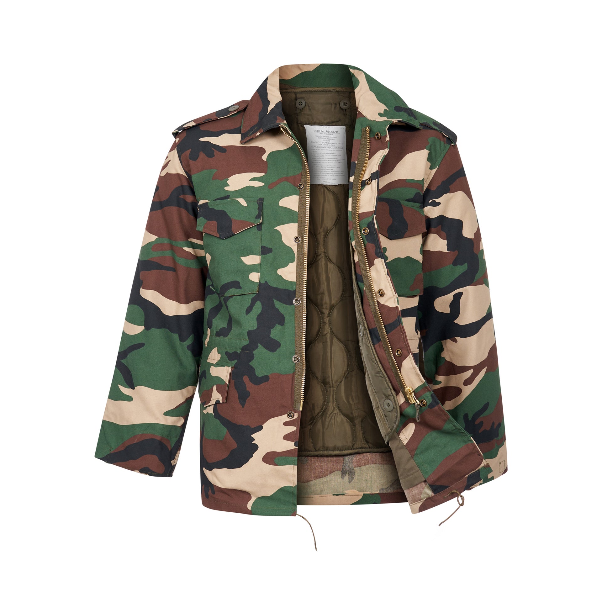 M65 Field Jacket Lined Woodland Camo – Army Outdoors