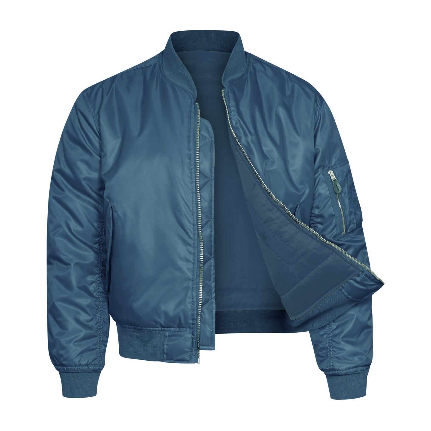 Bomber Jacket MA1 Padded Flight Coat Navy