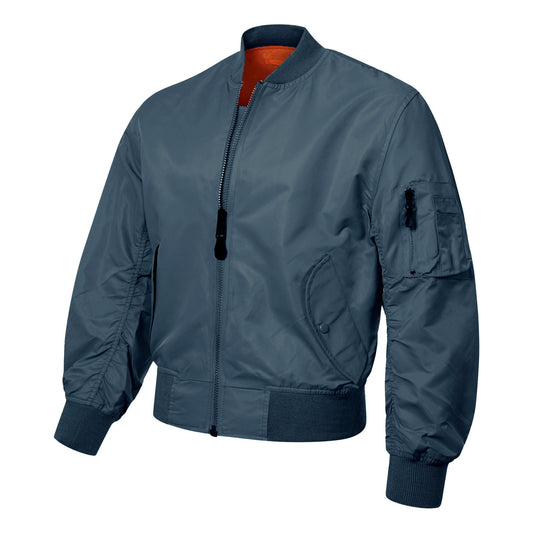 Bomber Jacket MA1 Unpadded Lightweight Flight Coat Navy