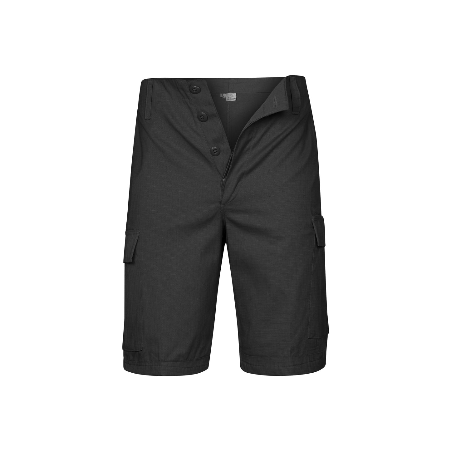 Combat Short Army Multi Pocket Ripstop Cargo Black