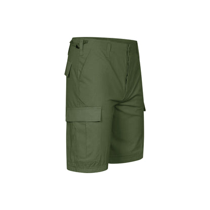 Combat Short Army Multi Pocket Ripstop Cargo Olive