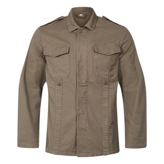 Moleskin Jacket Durable Heavy Duty Cotton Combat Cargo Top Olive