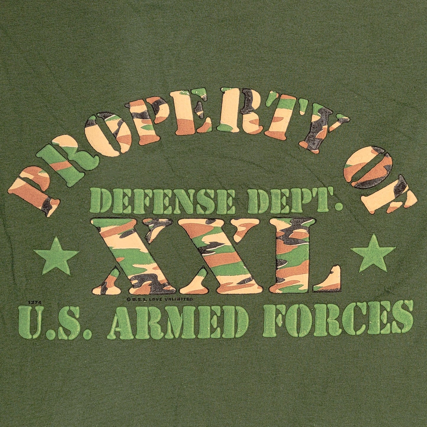 Army Vest US FORCES Printed Cotton Combat Sleevesless Top Olive