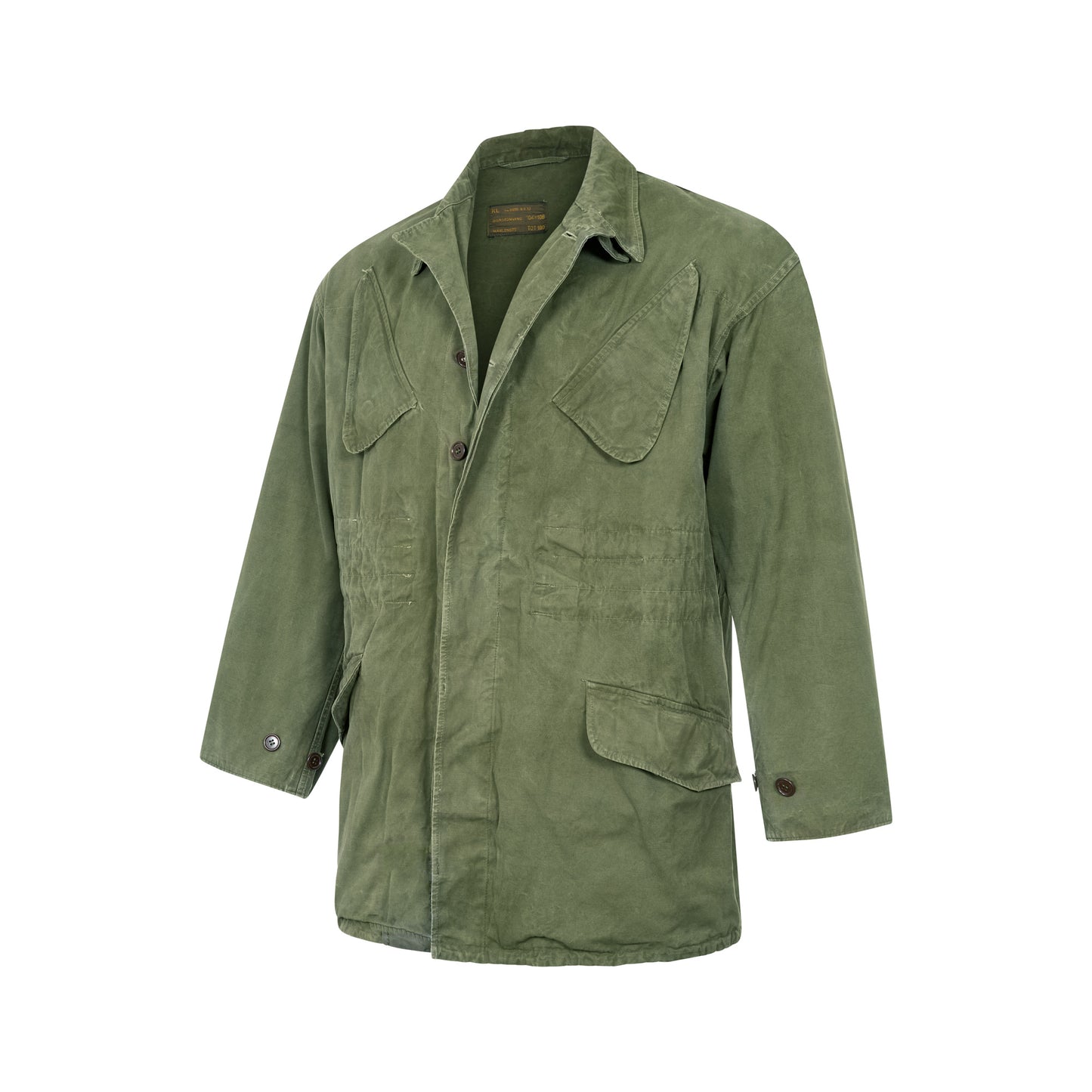 Original Dutch Army NATO Jacket Military Vintage Surplus Field Coat Olive