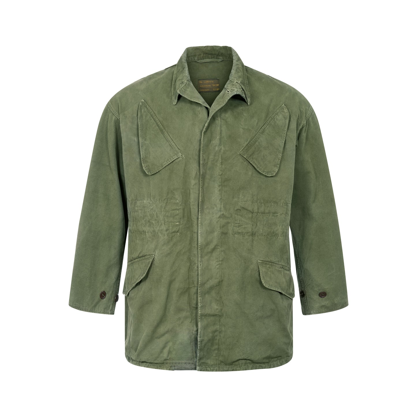 Original Dutch Army NATO Jacket Military Vintage Surplus Field Coat Olive