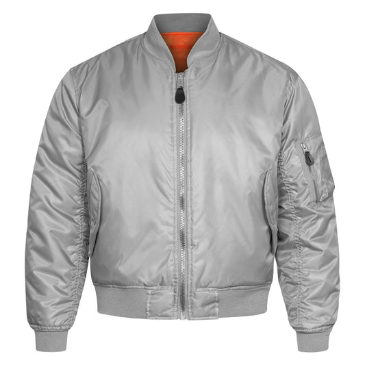 Original US MA1 Flight Jacket Padded Bomber Concord Silver