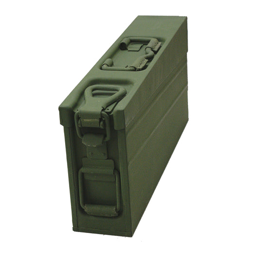 Original German Army Ammo Box Metal Tool Storage Olive Green New