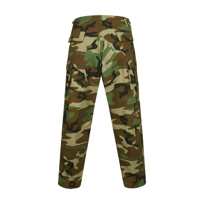 Army Trousers Original US Ripstop Combat Pants New Woodland Camo