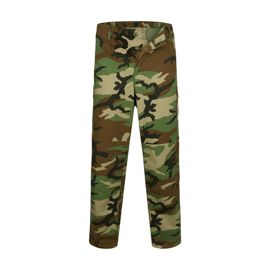 Army Trousers Original US Ripstop Combat Pants New Woodland Camo