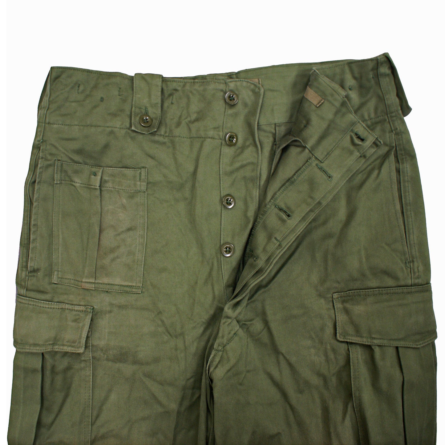 Army Trousers Original Belgian Combat Pants Used Olive