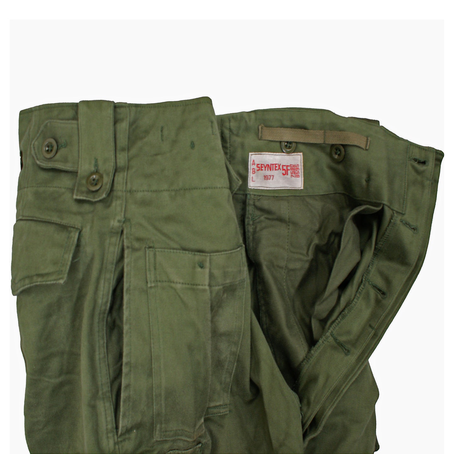 Army Trousers Original Belgian Combat Pants Used Olive