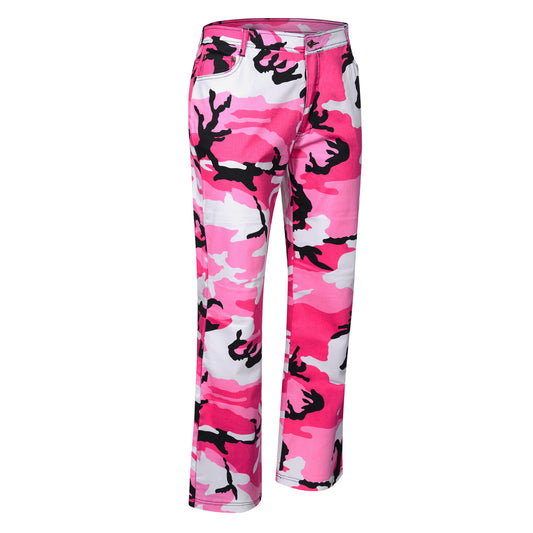 Womens Army Trouser Pink Camo