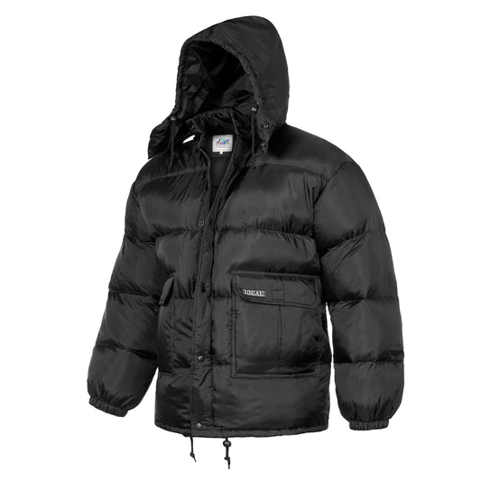 Puffer Jacket Winter Padded Insulated Warm Long Coat Black