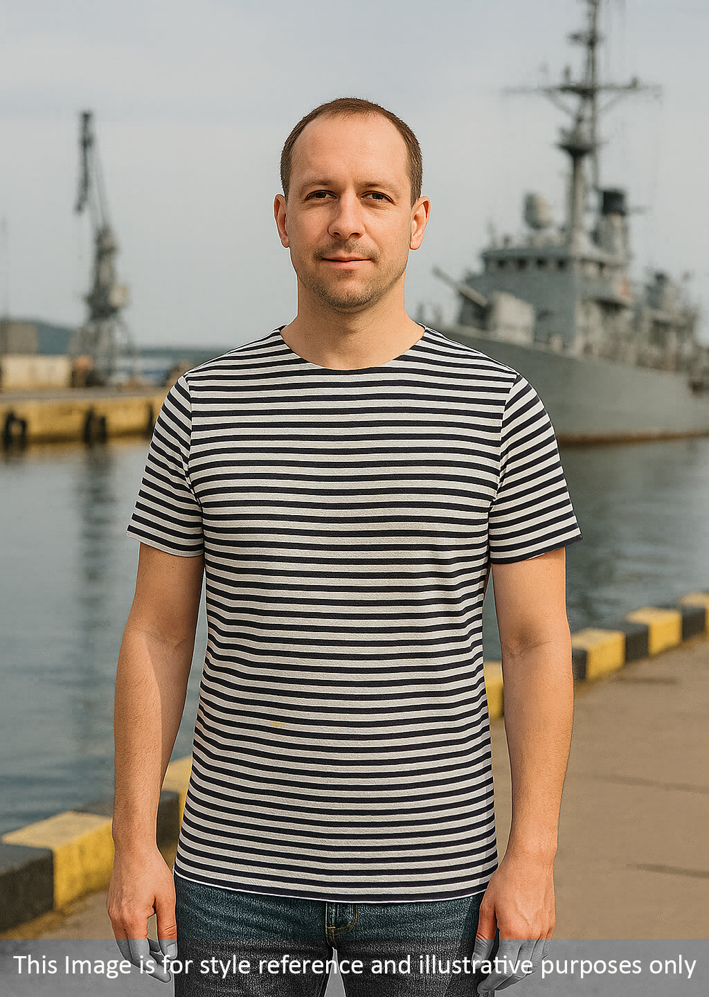 Russian Army Striped T-Shirt Short Sleeve Military Style Combat Top Black